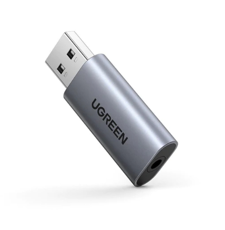 ADAPTADOR DE SONIDO USB TIPO A A 3.5MM UGREEN