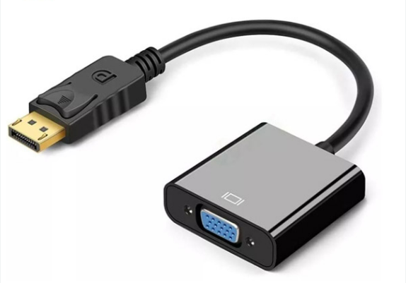 ADAPTADOR DISPLAY PORT MACHO A VGA HEMBRA OTN-5118 ONTEN NEGRO