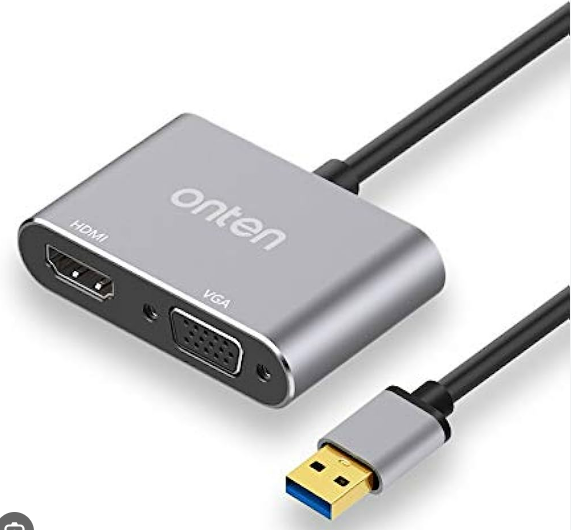 ADAPTADOR USB TIPO A MACHO VGA HDMI HEMBRA OTN-5201B ONTEN