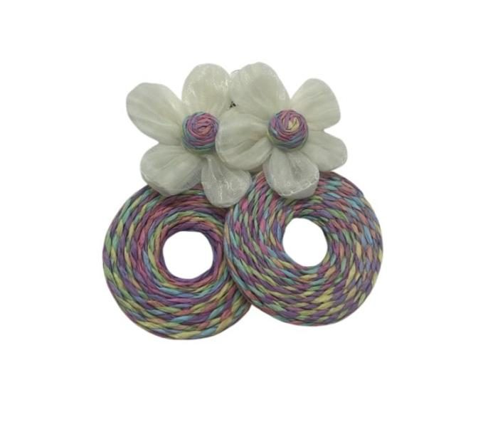 ARETES DE PLAYA DISEÑO  FLORES
