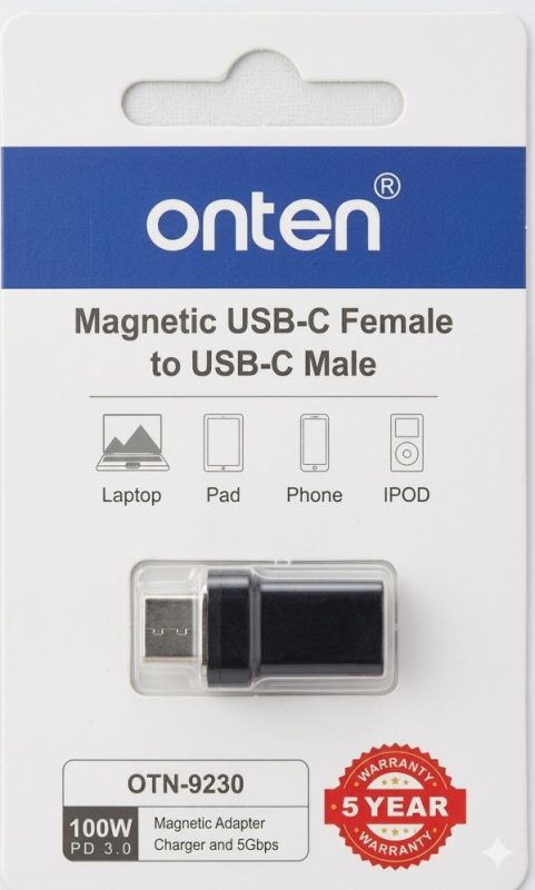 ADAPTADOR MAGNETICO USB TIPO C OTN-9230 ONTEN