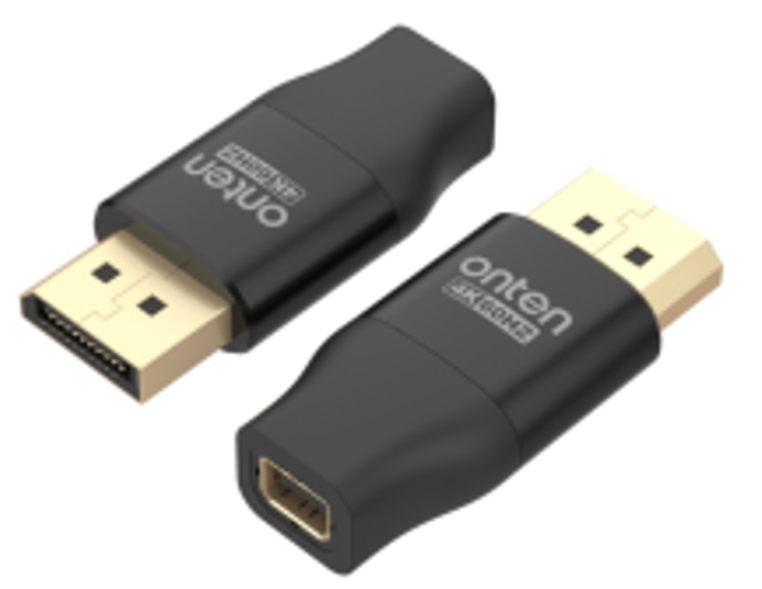 ADAPTADOR DISPLAY PORT MACHO A MINI DISPLAY PORT HEMBRA DP85D ONTEN