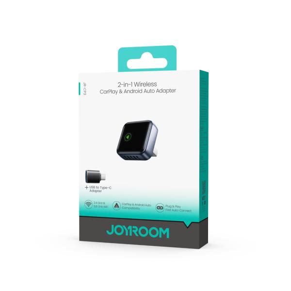 ADAPTADOR INALAMBRICO CAR PLAY Y ANDROID AUTO JR-CP3