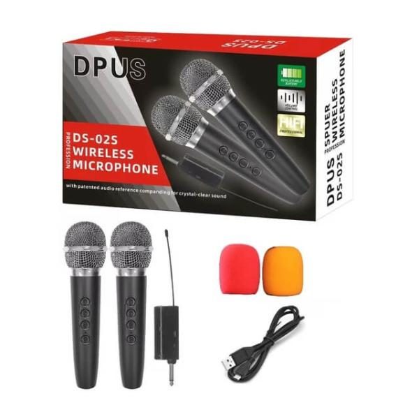 MICROFONO INALAMBRICO DOBLE DS 02S