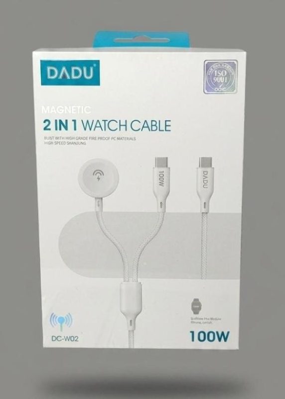 CABLE DADU MAGNETICO PARA APPLE WATCH Y TIPO C 2 en 1 W02