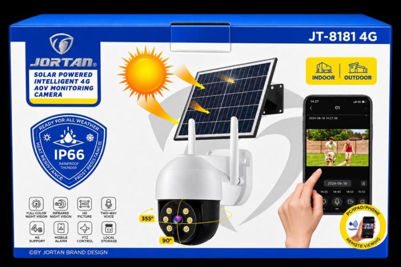 CAMARA 4G, CON PANEL SOLAR, JORTAN JT-8181