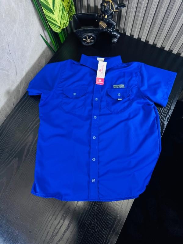Camisa Columbia Hombre AZUL