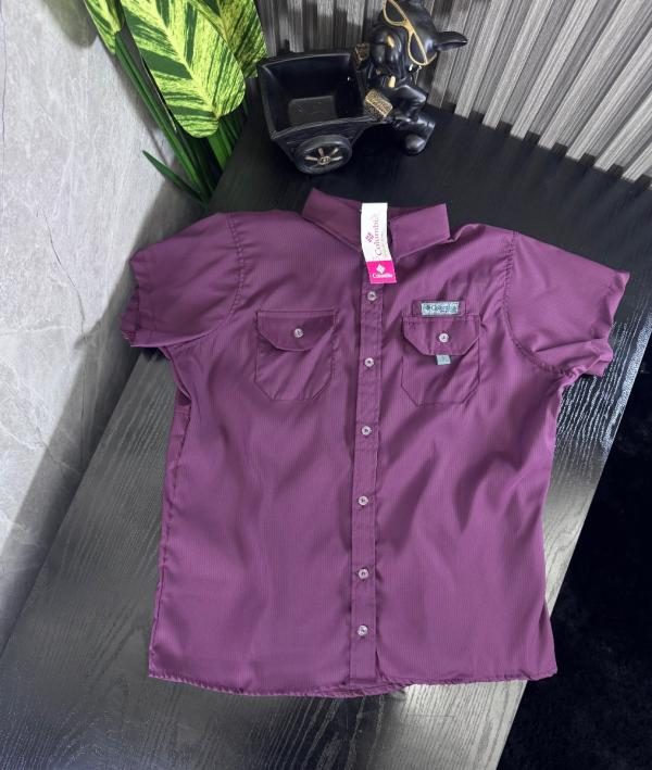 Camisa Columbia Dama VINO