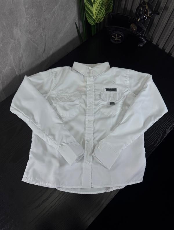 Camisa Columbia DAMA MANGA LARGA BLANCA