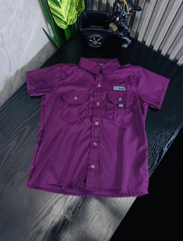 Camisa Columbia Niño VINO