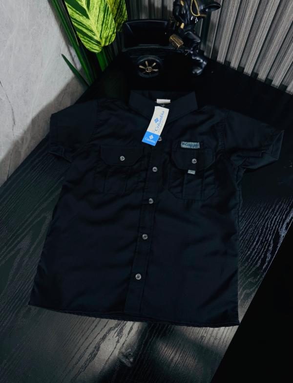 Camisa Columbia Niño NEGRA