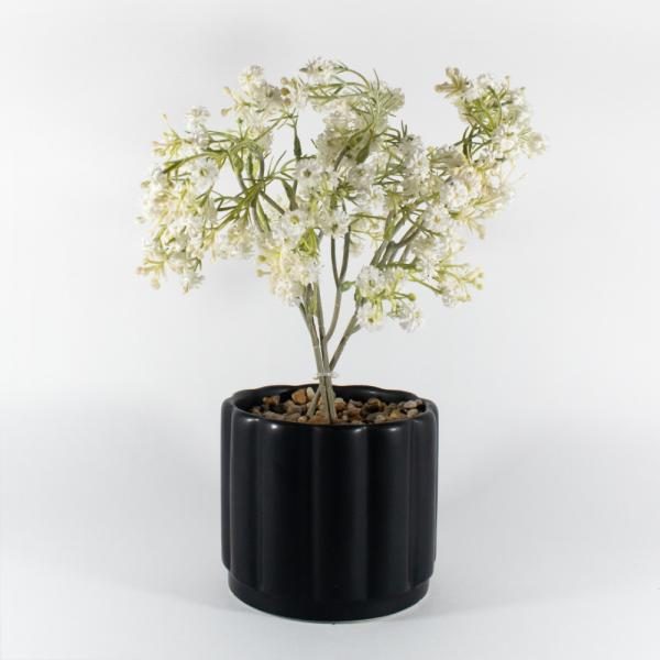 Flor velo de novia en florero 10x30cm
