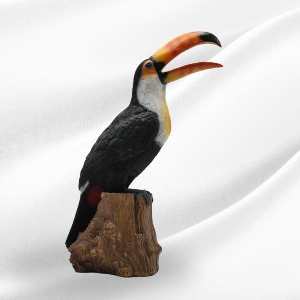 DECORACION JARDIN Animal TUCAN TRONCO