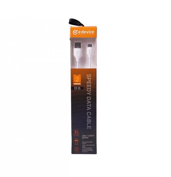 Cable USB e-device ED35 Samsung (Micro) 2 metros
