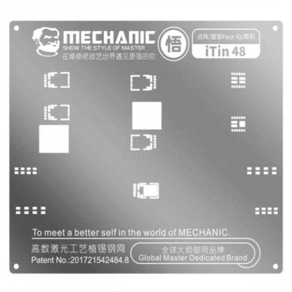 Stencil MECHANIC Para Proyector de Puntos/ Face ID iTin 48