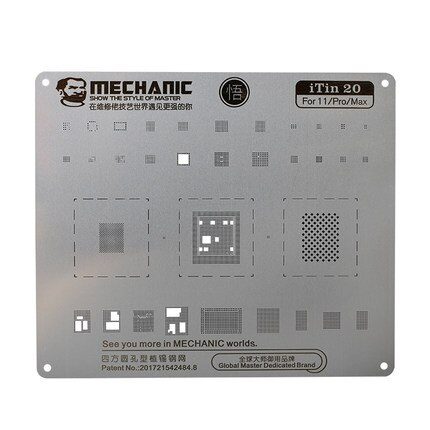 Stencil BGA Reballing MECHANIC iTin 20 (IP11/11PRO/11PRO MAX)