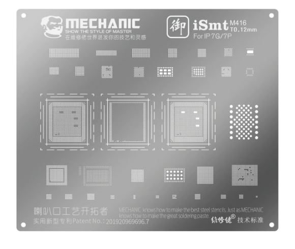 Stencil BGA  Reballing MECHANIC iSMT 03 7G/7P