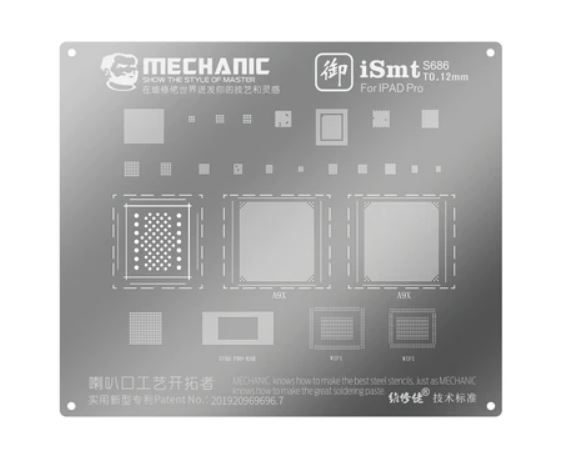 Stencil BGA  Reballing MECHANIC iSMT 12 IPAD Pro