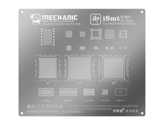 Stencil BGA  Reballing MECHANIC iSMT 13 IPAD1/2/3/4