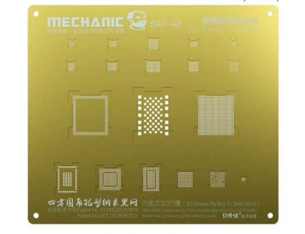 Stencil BGA Reballing 3D MECHANIC S40-A8 (6G/6P)