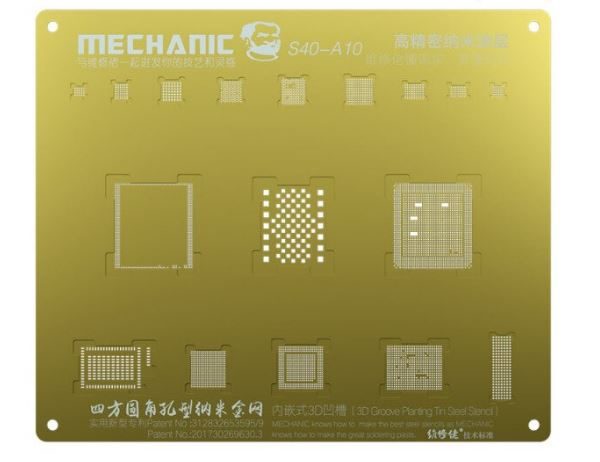 Stencil BGA Reballing 3D MECHANIC S40-A10 (7G/7P)