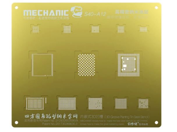 Stencil BGA Reballing 3D MECHANIC S40-A12 (XS/XS MAX)