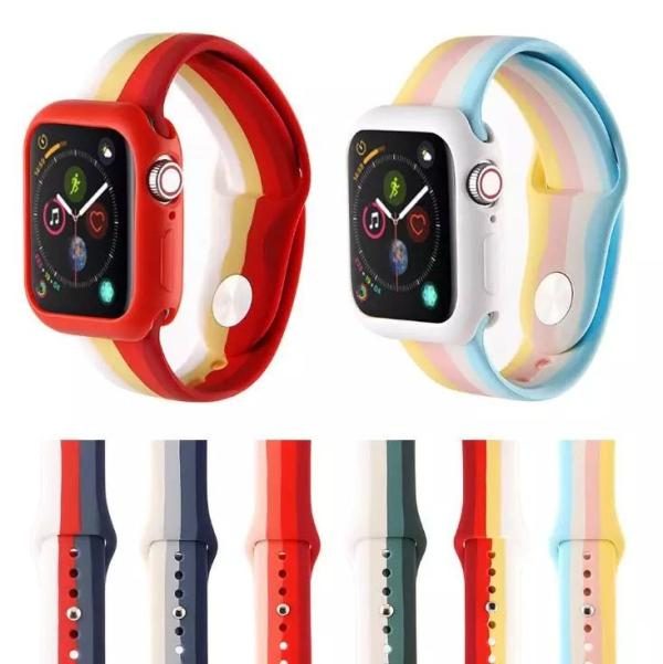 Combo Brazalete Apple Watch + Car?tula 44mm