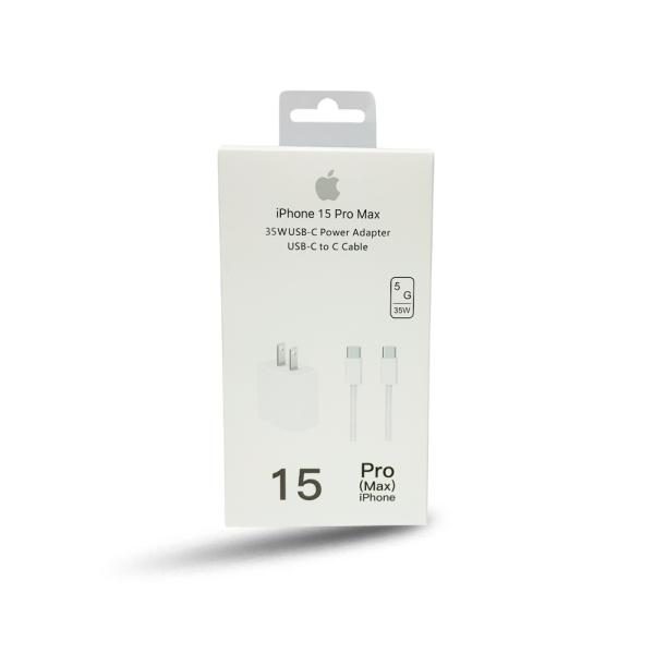 Cargador 2 en 1 Tipo C marca iPhone 35w serie 15/16
