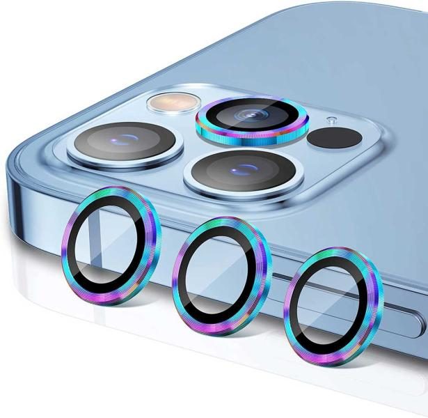 Temperado / Vidrio Camara Aro individual Rainbow iPhone 13 pro