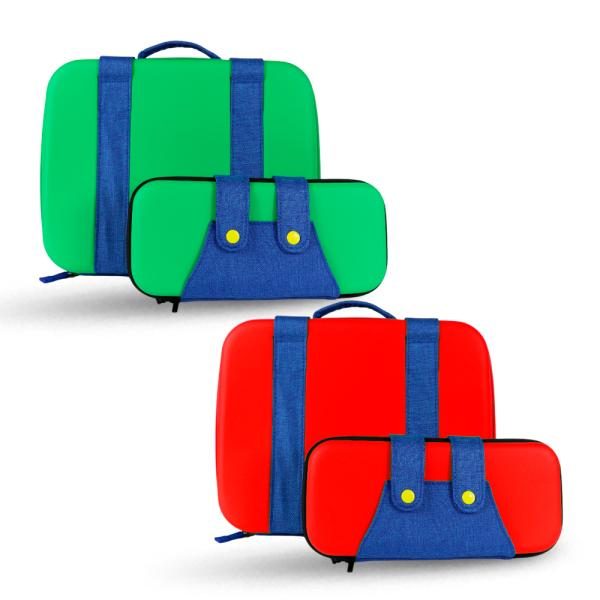 Maletín / Estuche Nintendo Switch 2 en 1 Diseño Mario/ Luigi