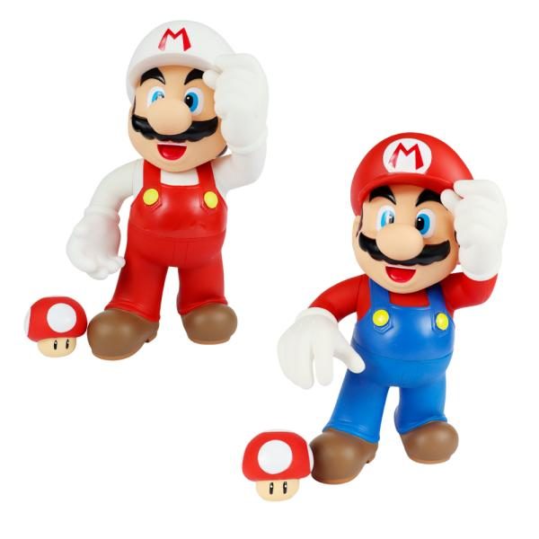 Figura New Super Mario Bros Con Hongo Toad 30cm
