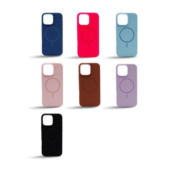Silicon Magsafe iPhone 15 Pro  Colores Varios