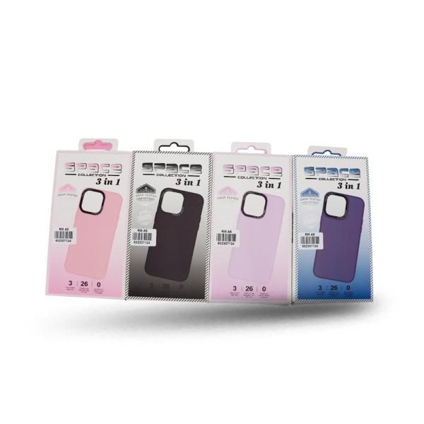 Silicon Space Case Color Liso 3 en 1 Motorola E15