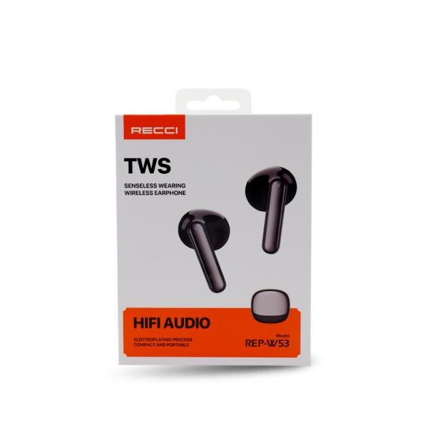 Audífono/ Earpods Bluetooth RECCI REP-W53