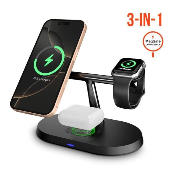 Base de Carga Hypergear 3 en 1 Fast Charge