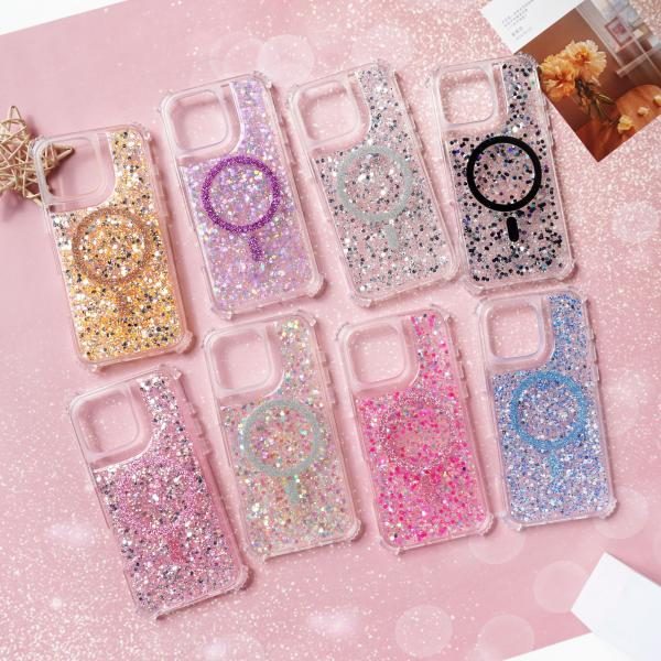 Silicon Glitter Iphone Magsafe