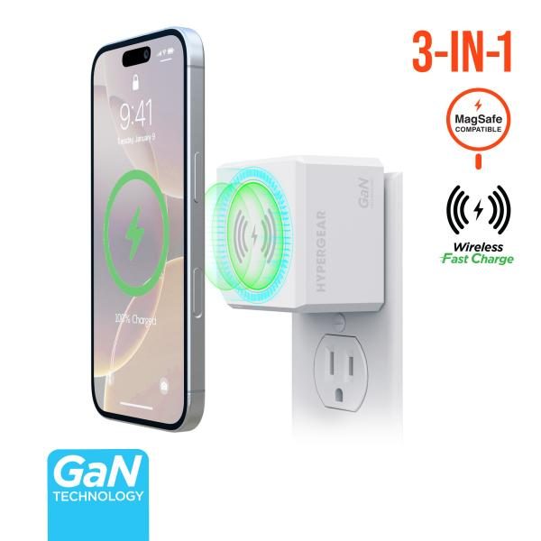Adaptador Magsafe MaxCharge 3 en 1
