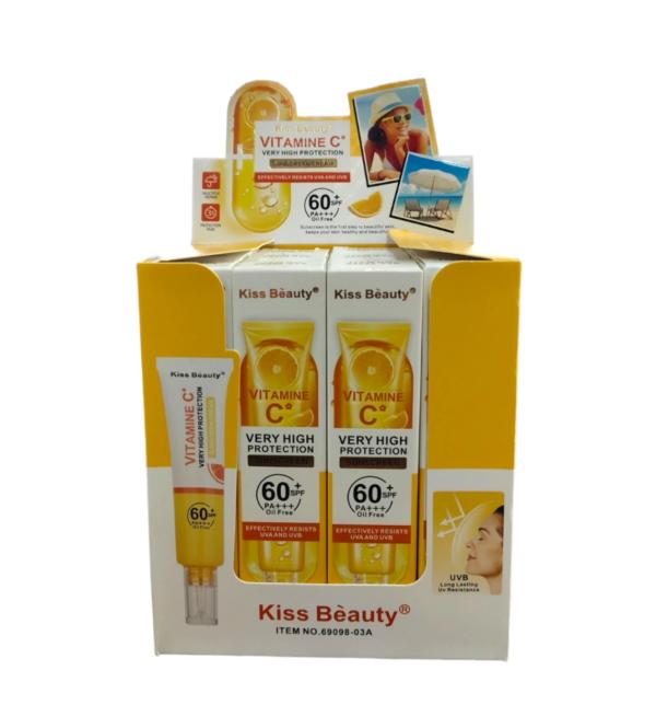 Bloqueador Kiss Beauty SPF+60 UVA + UV