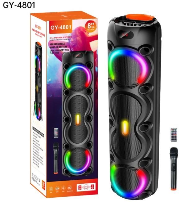 Bocina / Parlante GY-4801 8"x4
