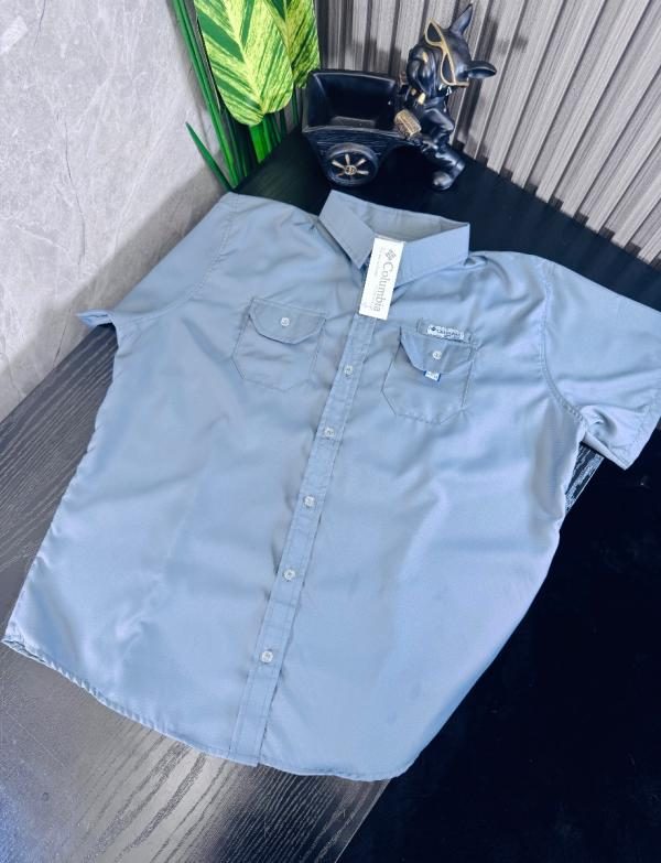 Camisa Columbia Dama GRIS CLARO