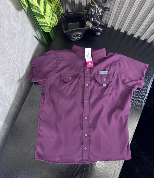 Camisa Columbia Plus VINO