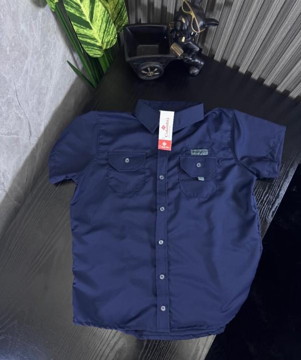 Camisa Columbia Hombre AZUL ESCOLAR