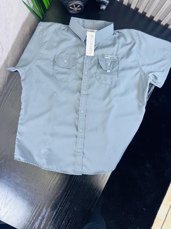 Camisa Columbia Hombre GRIS CLARO