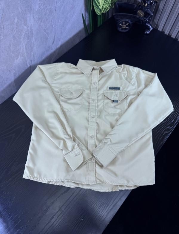 Camisa Columbia DAMA MANGA LARGA BEIGE
