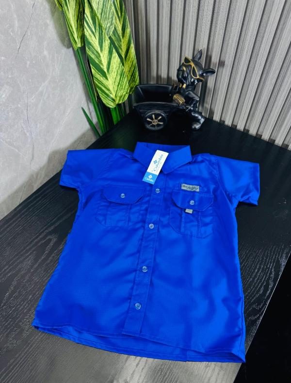 Camisa Columbia Niño AZUL REY