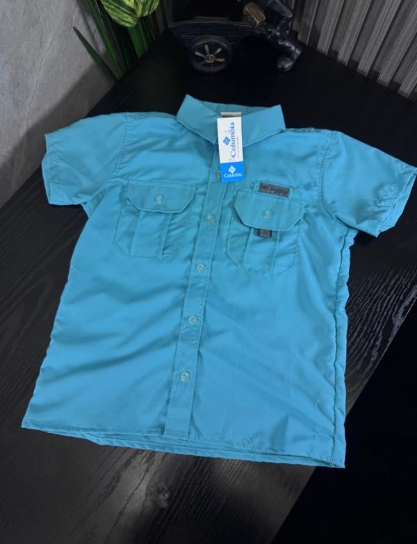 Camisa Columbia Niño CELESTE