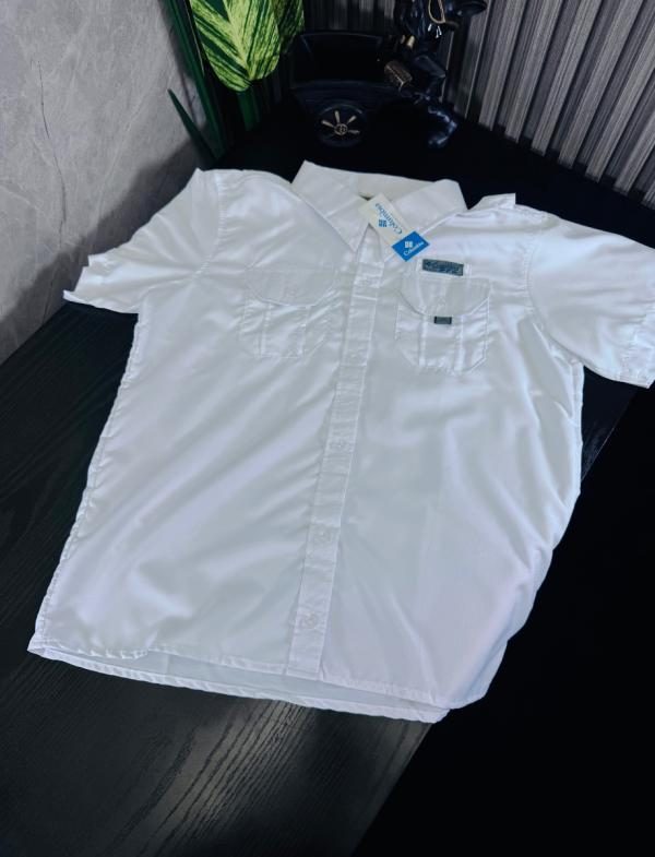 Camisa Columbia Niño BLANCA